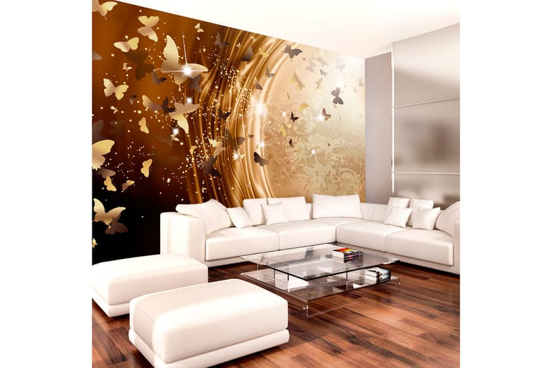 Fototapet Golden Path 100x70 - Artgeist sp. z o. o. - Innredning - Veggdekorasjon - Tapeter - Fototapeter