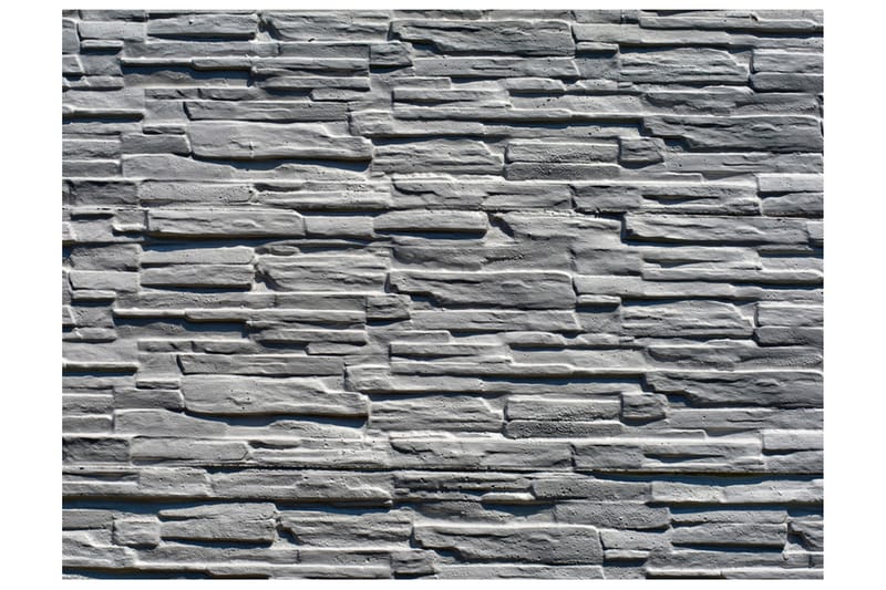 Fototapet Grå Stenmur 350x270 - Artgeist sp. z o. o. - Innredning - Veggdekorasjon - Tapeter - Fototapeter