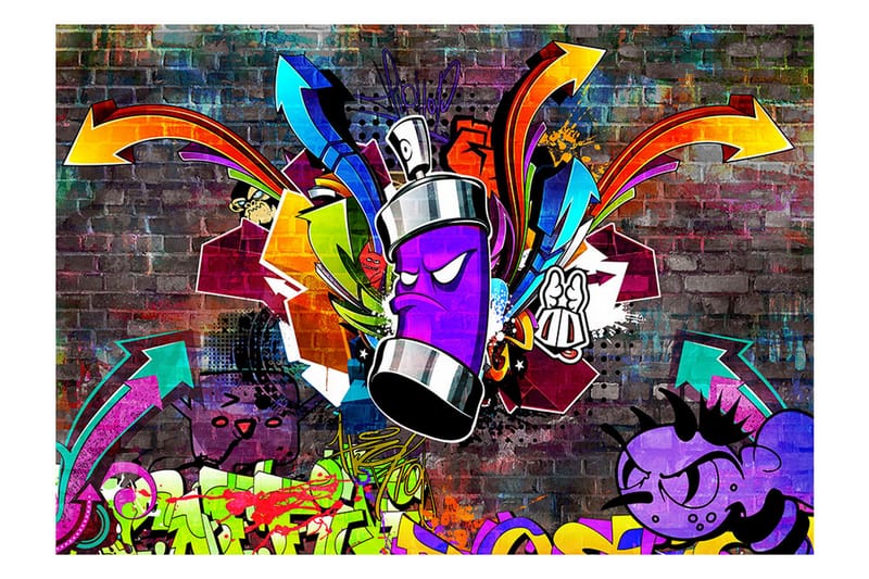 Fototapet Graffiti Colorful Attack 350x245 - Fototapeter