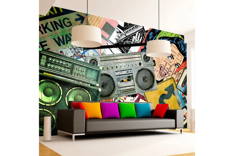 Fototapet Graffiti Girl 200x140, Artgeist sp. z o. o.