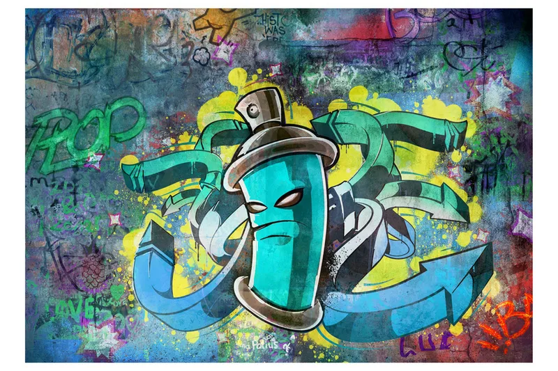 Fototapet Graffiti Maker 100x70 - Artgeist sp. z o. o. - Innredning - Veggdekorasjon - Tapeter - Fototapeter