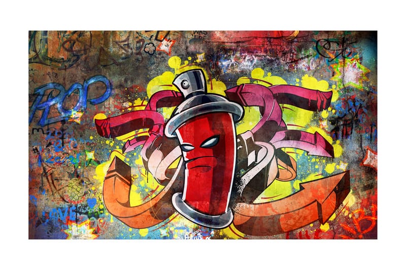 Fototapet Graffiti Monster 450x270 - Artgeist sp. z o. o. - Innredning - Veggdekorasjon - Tapeter - Fototapeter