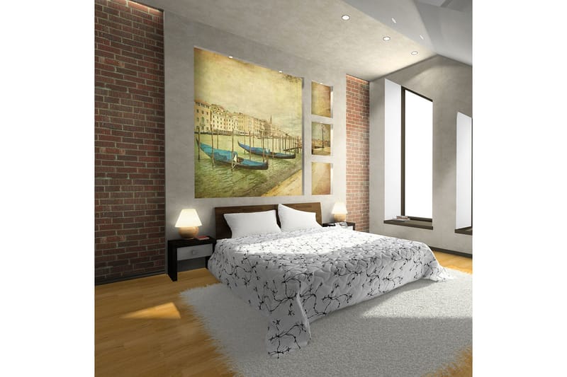 Fototapet Grand Canal Venice Vintage 200x154 - Artgeist sp. z o. o. - Innredning - Veggdekorasjon - Tapeter - Fototapeter