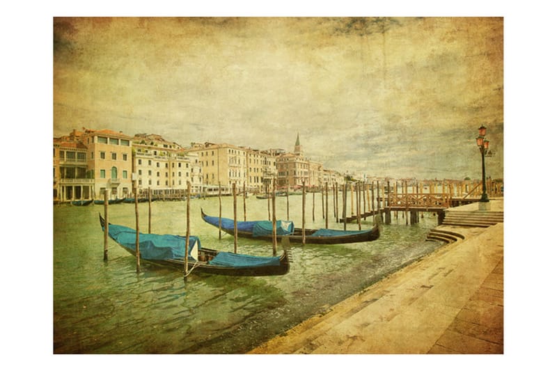 Fototapet Grand Canal Venice Vintage 350x270 - Artgeist sp. z o. o. - Innredning - Veggdekorasjon - Tapeter - Fototapeter