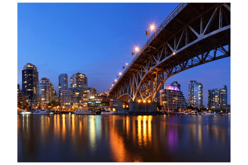 Fototapet Granville Bridge Vancouver Canada 350x270 - Artgeist sp. z o. o. - Innredning - Veggdekorasjon - Tapeter - Fototapeter