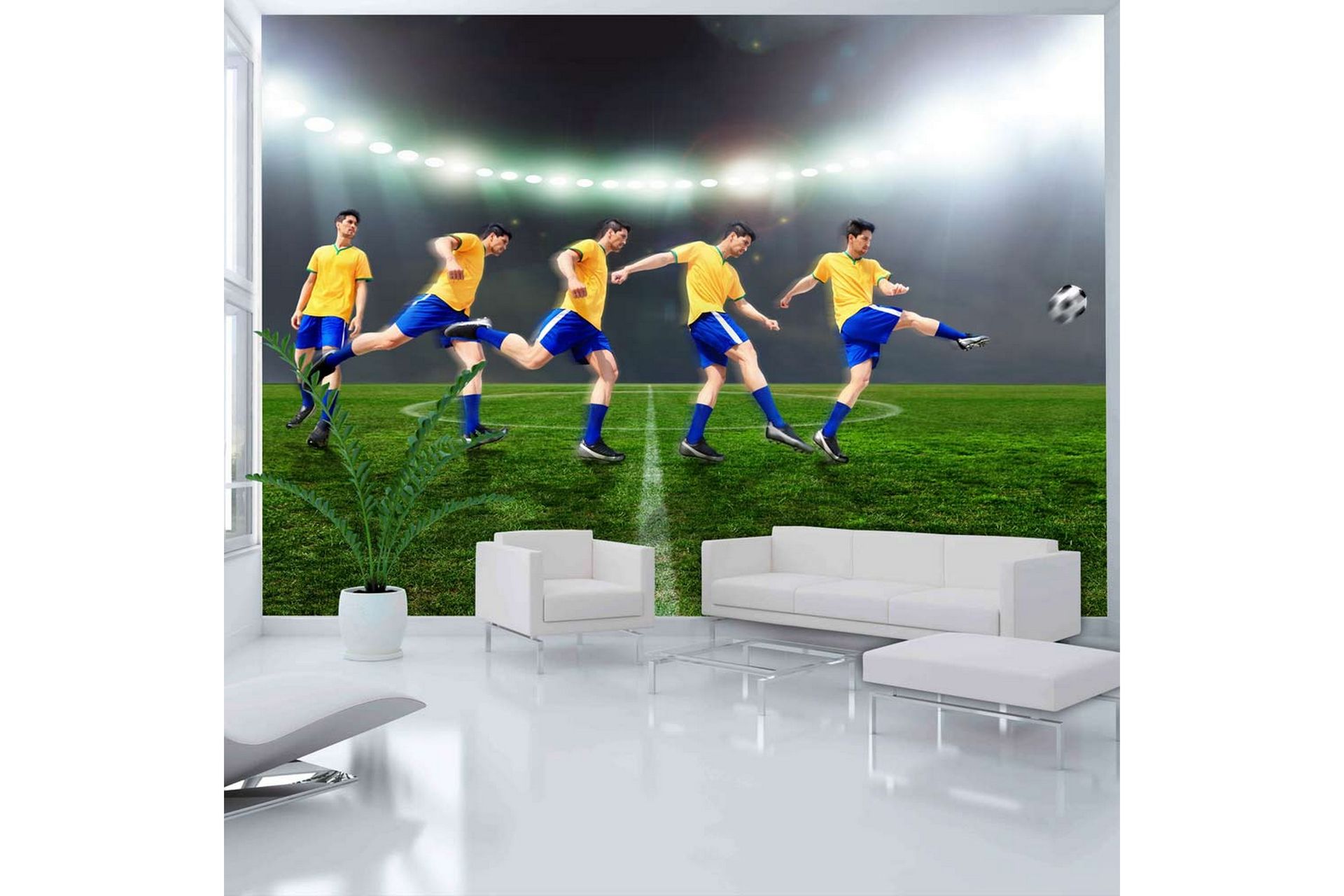 Fototapet Great Footballer 350x245 - Artgeist sp. z o. o. - Innredning - Veggdekorasjon - Tapeter - Fototapeter