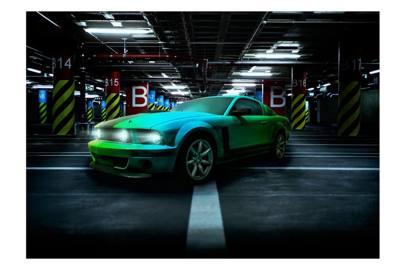 Fototapet Green Arrow 200x140 - Artgeist sp. z o. o. - Innredning - Veggdekorasjon - Tapeter - Fototapeter