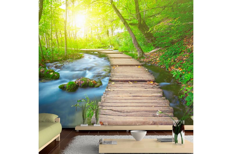Fototapet Green Forest 100x70 - Artgeist sp. z o. o. - Innredning - Veggdekorasjon - Tapeter - Fototapeter