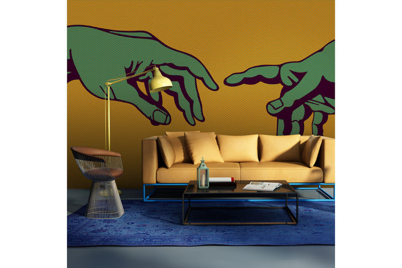 Fototapet Green Touch 350x270 - Artgeist sp. z o. o. - Innredning - Veggdekorasjon - Tapeter - Fototapeter