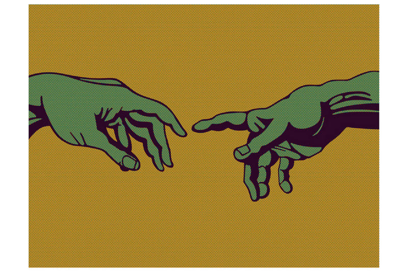 Fototapet Green Touch 350x270 - Artgeist sp. z o. o. - Innredning - Veggdekorasjon - Tapeter - Fototapeter