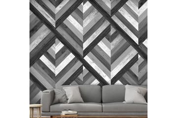 Fototapet Grey Maze 50x1000 - Artgeist sp. z o. o. - Innredning - Veggdekorasjon - Tapeter - Fototapeter