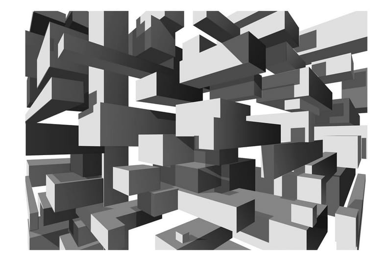 Fototapet Grey Notes 150x105 - Artgeist sp. z o. o. - Innredning - Veggdekorasjon - Tapeter - Fototapeter