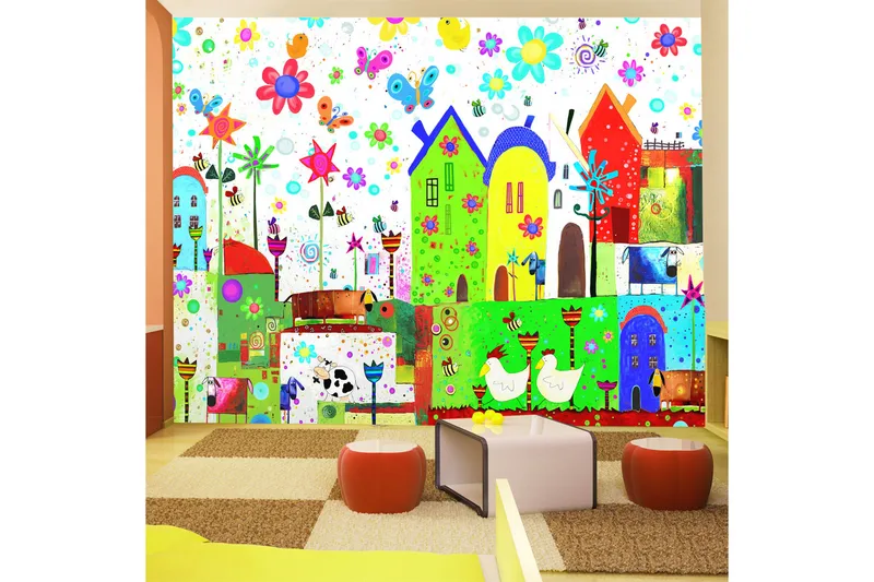 Fototapet Happy Farm 100x70, Artgeist sp. z o. o.