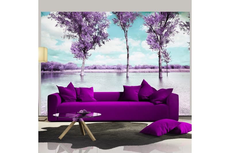 Fototapet Heather Landscape 250x175 - Artgeist sp. z o. o. - Innredning - Veggdekorasjon - Tapeter - Fototapeter