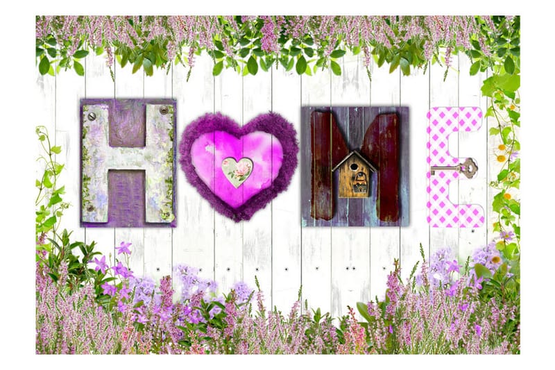 Fototapet Heather Seclusion 200x140 - Artgeist sp. z o. o. - Innredning - Veggdekorasjon - Tapeter - Fototapeter