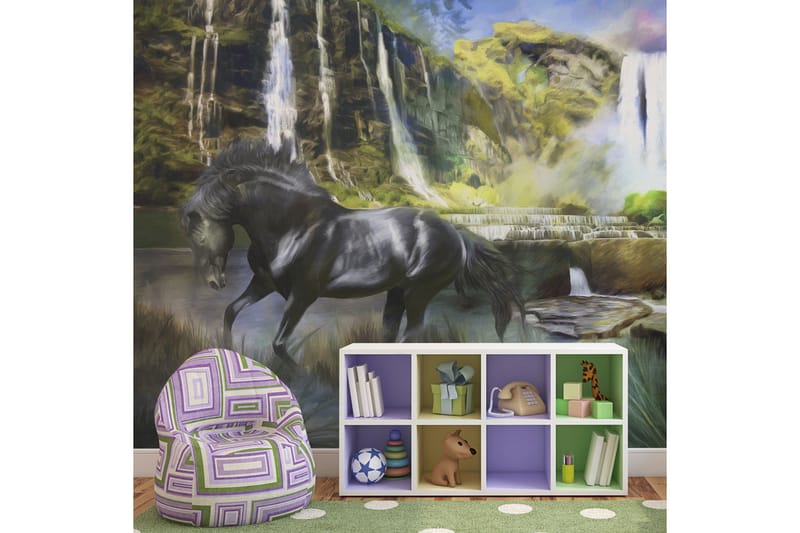 Fototapet Hest Himmelblå Foss 300x231, Artgeist sp. z o. o.