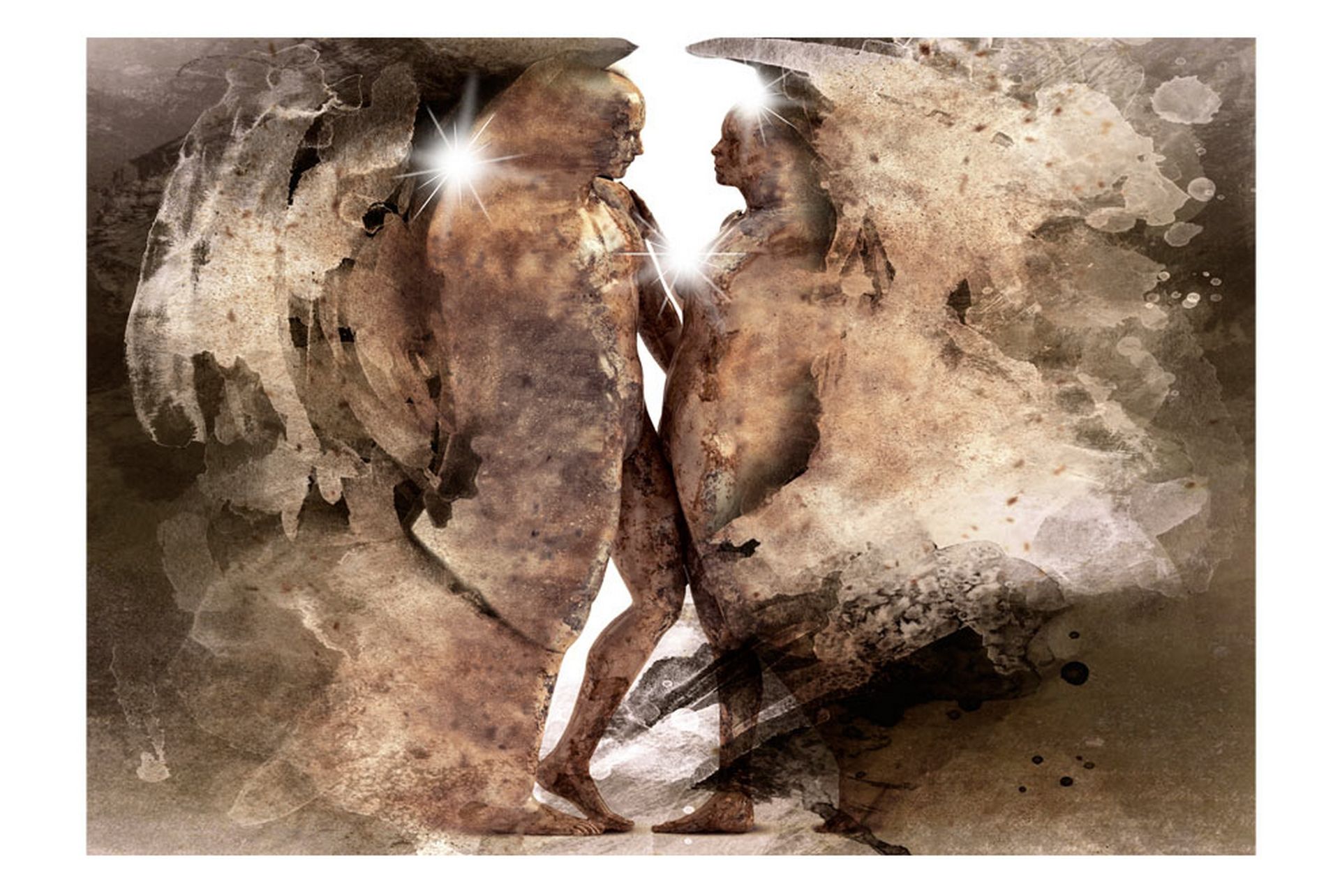 Fototapet Hidden Love 100x70 - Innredning - Veggdekorasjon - Tapeter - Fototapeter