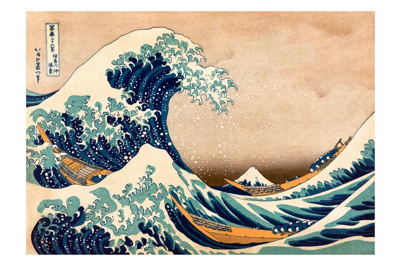 Fototapet Hokusai The Great Wave Off Kanagawa 150x105, Artgeist sp. z o. o.