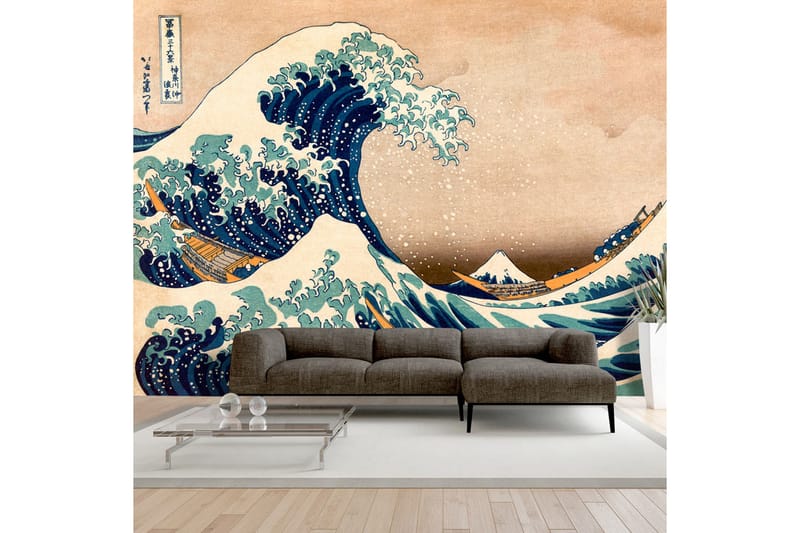 Fototapet Hokusai The Great Wave Off Kanagawa 150x105 - Artgeist sp. z o. o. - Fototapeter