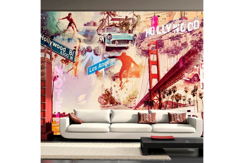 Fototapet Hollywood Miami Los Angeles 250x175 - Artgeist sp. z o. o. - Innredning - Veggdekorasjon - Tapeter - Fototapeter