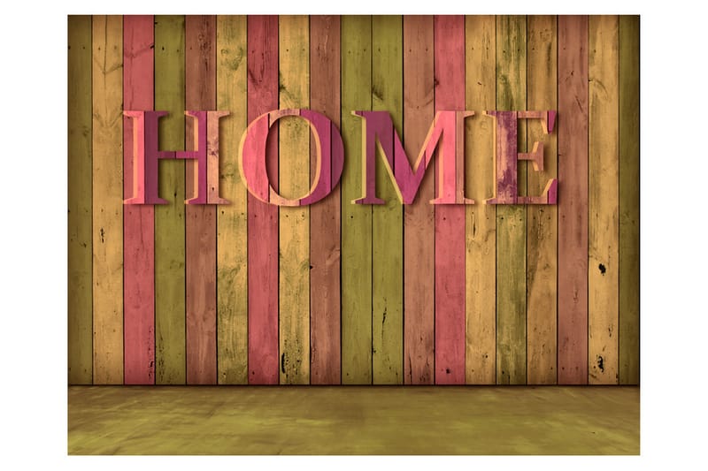 Fototapet House Pink 250x193 - Artgeist sp. z o. o. - Innredning - Veggdekorasjon - Tapeter - Fototapeter