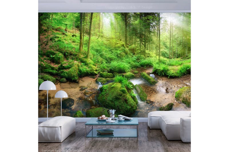 Fototapet Humid Forest 100x70 - Artgeist sp. z o. o. - Innredning - Veggdekorasjon - Tapeter - Fototapeter