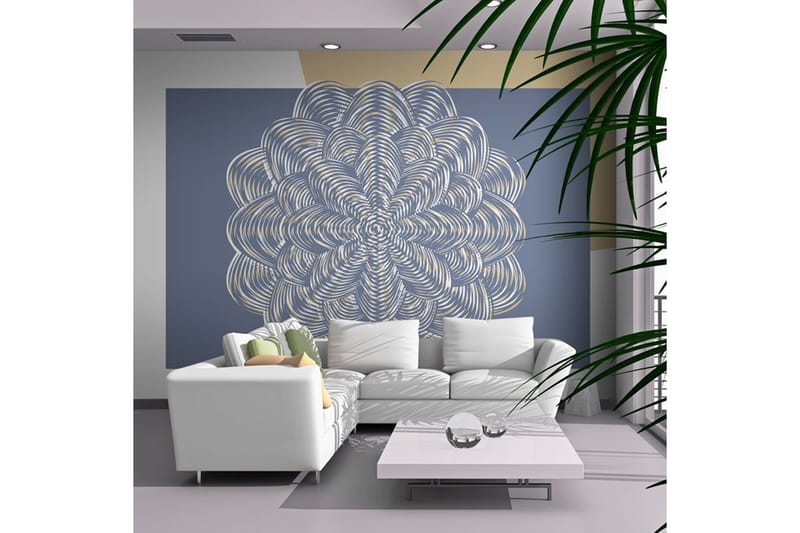 Fototapet Hvit Pryd 400x309 - Artgeist sp. z o. o. - Innredning - Veggdekorasjon - Tapeter - Fototapeter