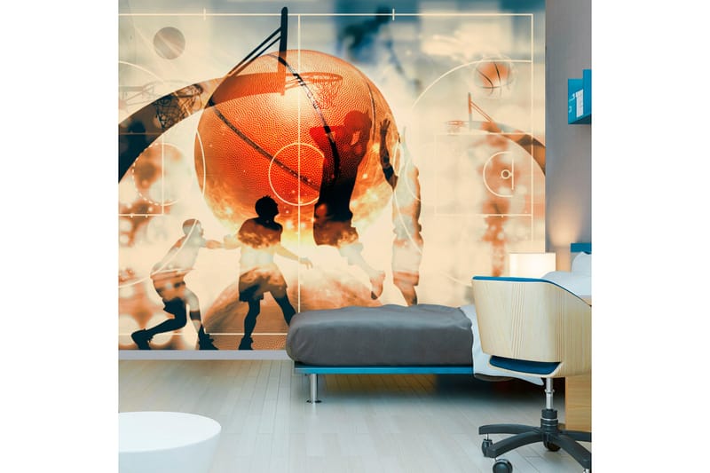 Fototapet I Love Basketball! 350x245 - Artgeist sp. z o. o. - Innredning - Veggdekorasjon - Tapeter - Fototapeter