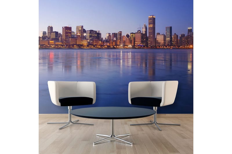 Fototapet Icy Downtown Chicago 300x231 - Artgeist sp. z o. o. - Innredning - Veggdekorasjon - Tapeter - Fototapeter