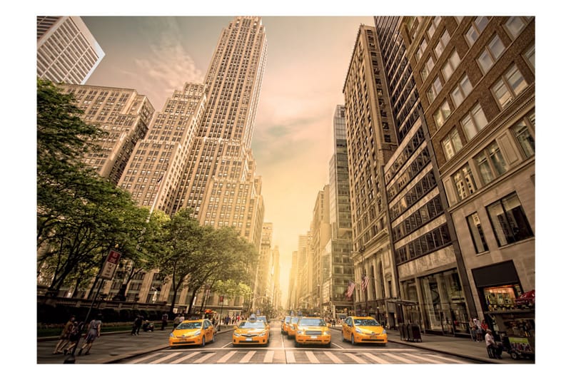 Fototapet In The Shadow Of Skyscrapers 250x175 - Artgeist sp. z o. o. - Innredning - Veggdekorasjon - Tapeter - Fototapeter