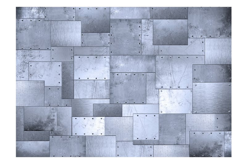Fototapet Industrial Mosaic 300x210 - Artgeist sp. z o. o. - Innredning - Veggdekorasjon - Tapeter - Fototapeter