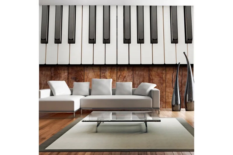 Fototapet Inspirert av Chopin Mahogany 200x140, Artgeist sp. z o. o.