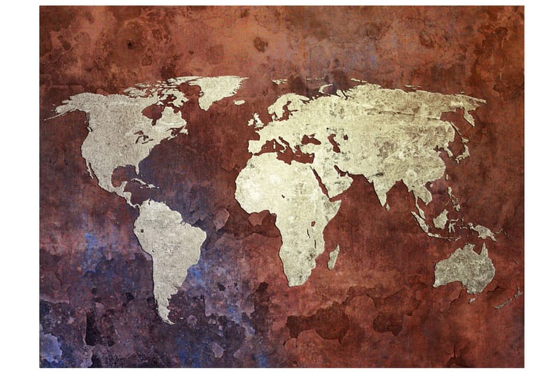 Fototapet Iron Continents 250x193 - Artgeist sp. z o. o. - Innredning - Veggdekorasjon - Tapeter - Fototapeter