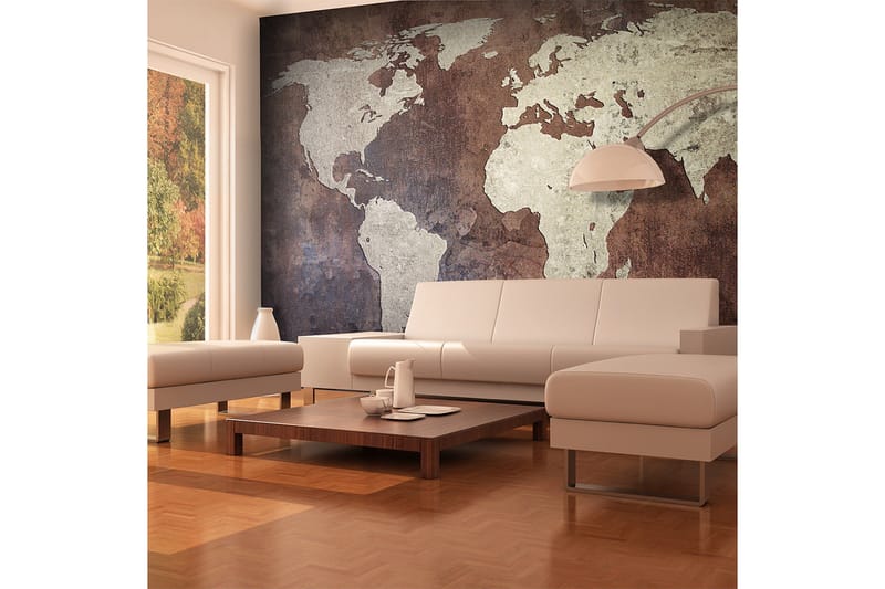 Fototapet Jern Kontinenter 450x270 - Artgeist sp. z o. o. - Innredning - Veggdekorasjon - Tapeter - Fototapeter