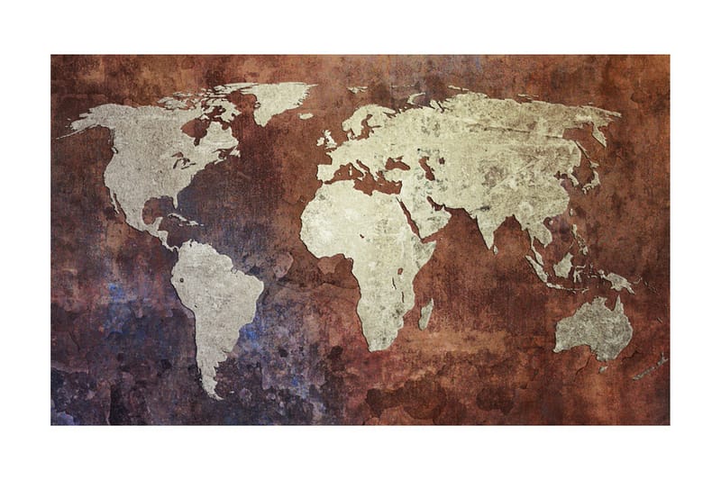 Fototapet Jern Kontinenter 450x270 - Artgeist sp. z o. o. - Innredning - Veggdekorasjon - Tapeter - Fototapeter