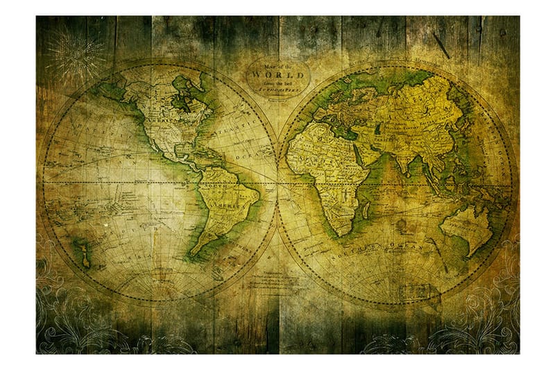 Fototapet Journey Through The Old World 200x140 - Finnes i flere størrelser - Innredning - Veggdekorasjon - Tapeter - Fototapeter