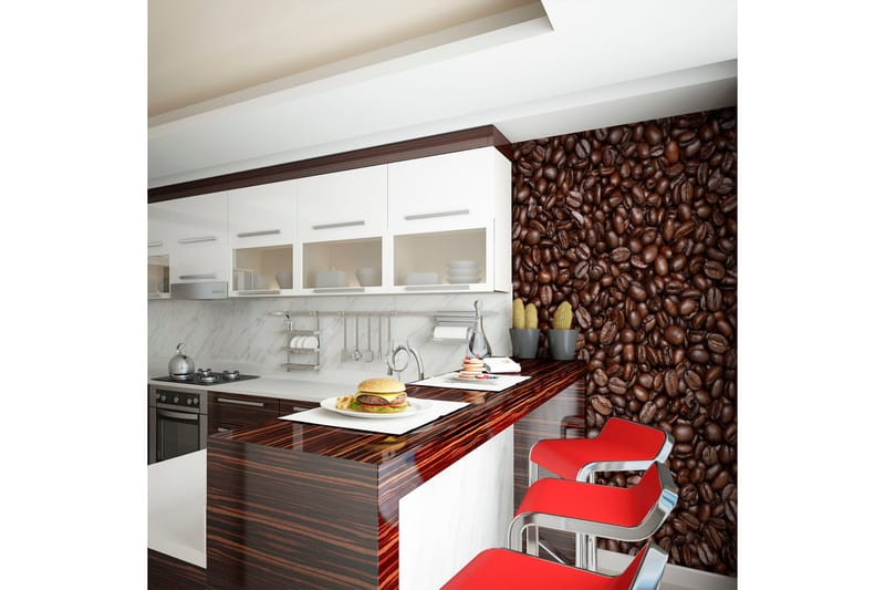 Fototapet Kaffebønner 350x270 - Artgeist sp. z o. o. - Innredning - Veggdekorasjon - Tapeter - Fototapeter