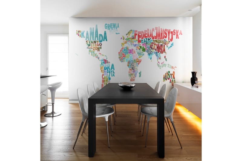 Fototapet Kart Verden Polsk 400x309, Artgeist sp. z o. o.