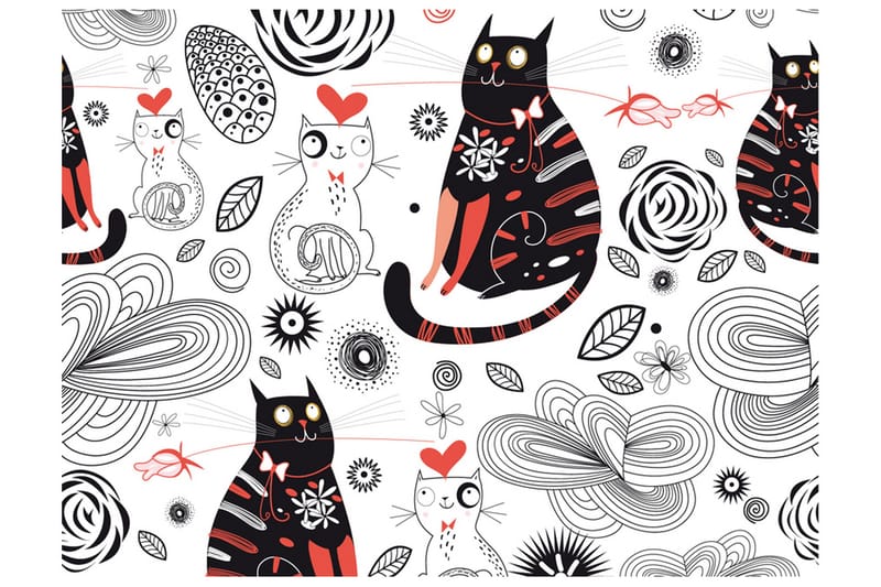 Fototapet Katter Kjærlighet 350x270, Artgeist sp. z o. o.