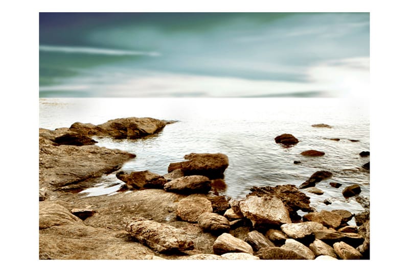 Fototapet Klippestrand 300x231 - Artgeist sp. z o. o. - Innredning - Veggdekorasjon - Tapeter - Fototapeter