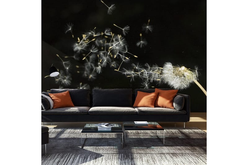 Fototapet Løvetann Frø Transporteres Med Vinden 450x270, Artgeist sp. z o. o.