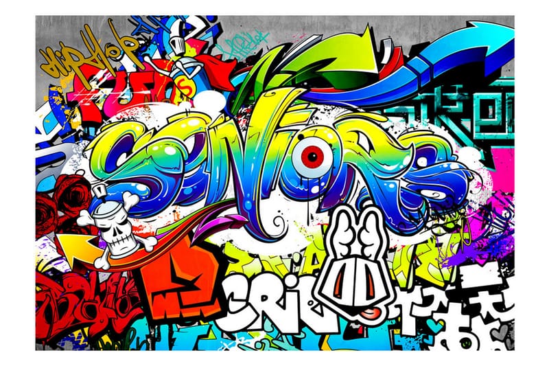 Fototapet Language Of A City 150x105 - Artgeist sp. z o. o. - Innredning - Veggdekorasjon - Tapeter - Fototapeter