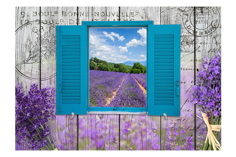 Fototapet Lavender Recollection 100x70 - Artgeist sp. z o. o. - Innredning - Veggdekorasjon - Tapeter - Fototapeter
