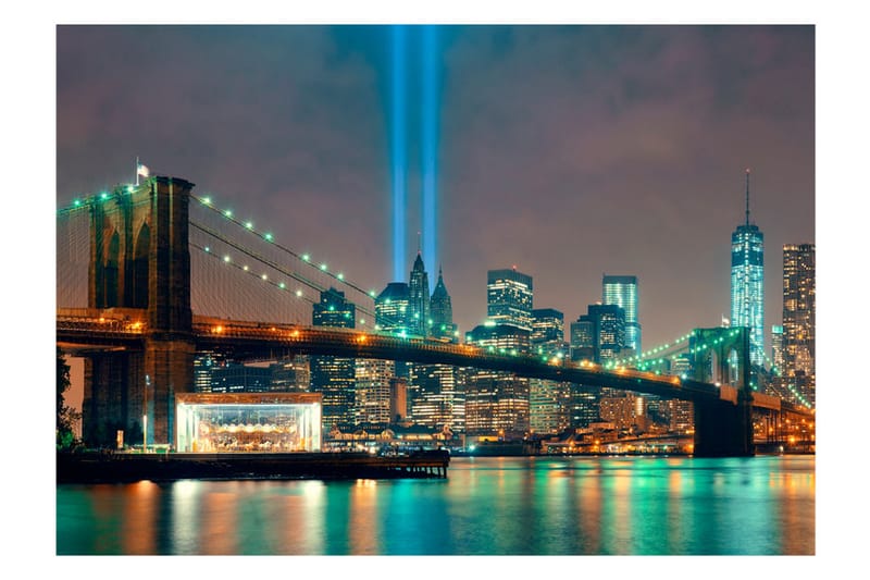 Fototapet Light Of NYC 300x210 - Artgeist sp. z o. o. - Innredning - Veggdekorasjon - Tapeter - Fototapeter