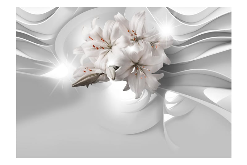 Fototapet Lilies In The Tunnel 350x245 - Innredning - Veggdekorasjon - Tapeter - Fototapeter