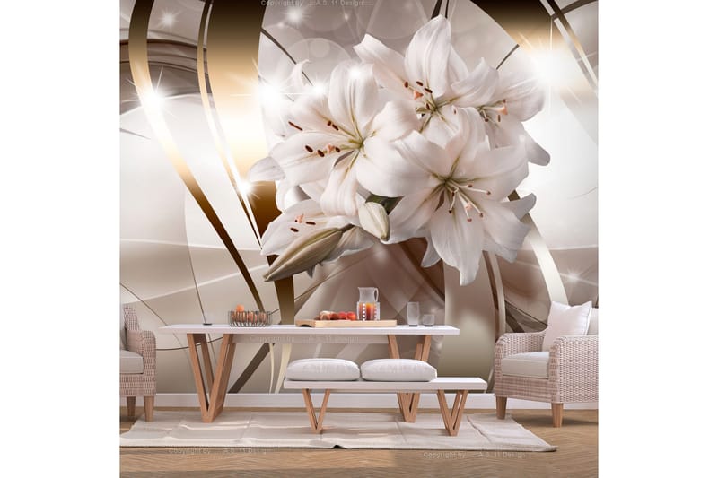 Fototapet Lily Bunch 100x70 - Finnes i flere størrelser - Innredning - Veggdekorasjon - Tapeter - Fototapeter