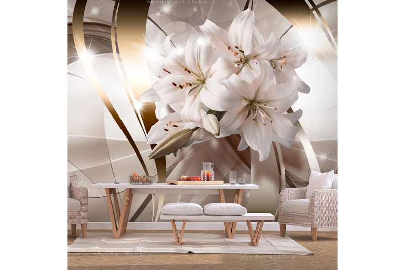 Fototapet Lily Bunch 350x245 - Innredning - Veggdekorasjon - Tapeter - Fototapeter