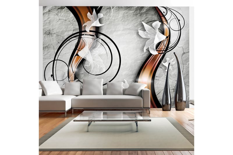 Fototapet Lily On A Stone 400x280, Artgeist sp. z o. o.