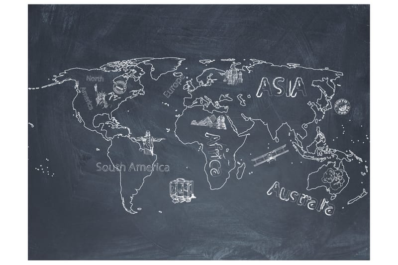 Fototapet Liten Reise Store Reiser Engelsk 400x309 - Artgeist sp. z o. o. - Innredning - Veggdekorasjon - Tapeter - Fototapeter