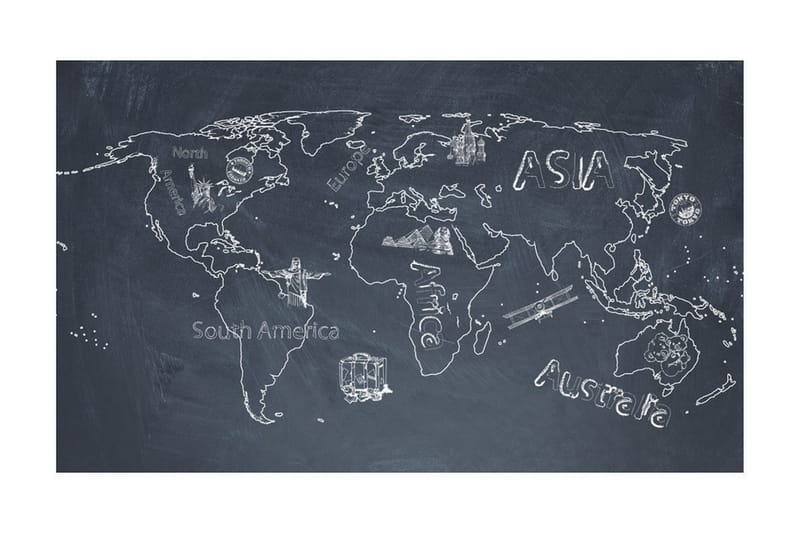 Fototapet Liten Reise Store Reiser Engelsk 450x270 - Artgeist sp. z o. o. - Innredning - Veggdekorasjon - Tapeter - Fototapeter